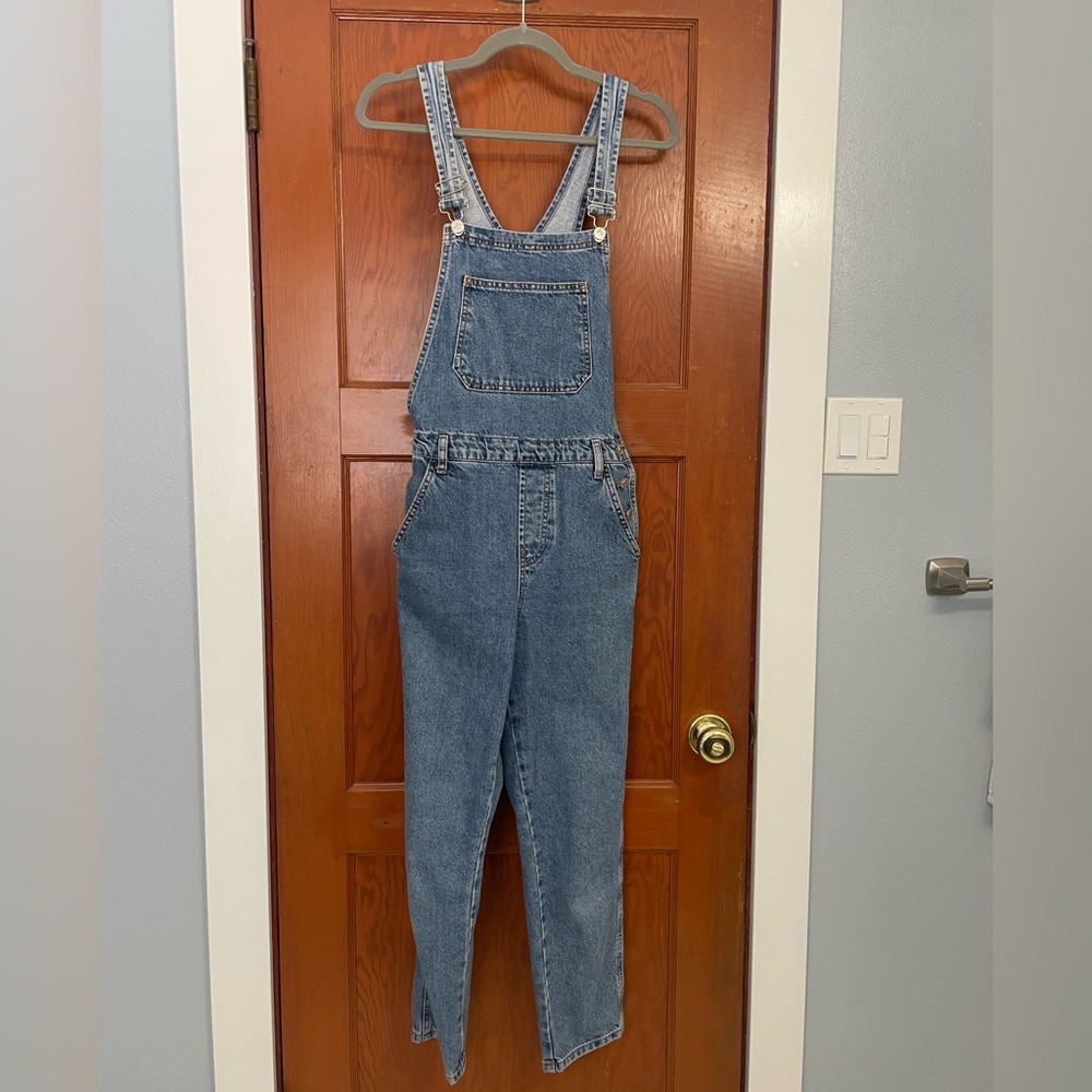 Women’s Topshop Moto Denim Overalls
